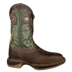 Bota Texana Masculina Durango Couro Red Dog Oliva Solado Diamond Jump Ref 2124007226DJX