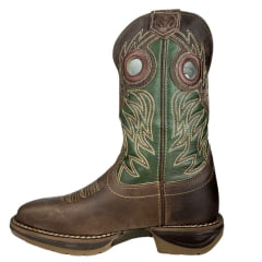 Bota Texana Masculina Durango Couro Red Dog Oliva Solado Diamond Jump Ref 2124007226DJX