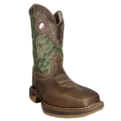 Bota Texana Masculina Durango Couro Red Dog Oliva Solado Diamond Jump Ref 2124007226DJX