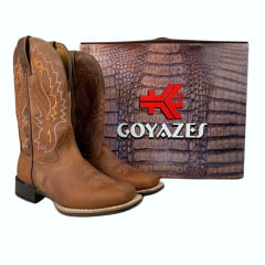 Bota Texana Masculina Goyazes Power Couro Dallas Furta Cor - Ref.236501-CP