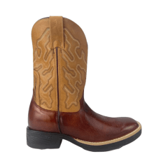 Bota Texana Masculina Goyazes Vernon Pinhão Couro Ref: 201559-CJ