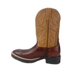 Bota Texana Masculina Goyazes Vernon Pinhão Couro Ref: 201559-CJ