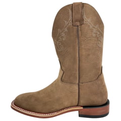 Bota Texana Masculina Jácomo Couro Hidro Chocolate Ref: 2591/DRBT