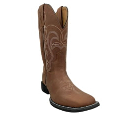 Bota Texana Masculina Jácomo Bico Quadrado Couro Mustang Sella Ref.3141/UMP