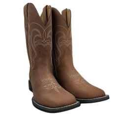 Bota Texana Masculina Jácomo Bico Quadrado Couro Mustang Sella Ref.3141/UMP