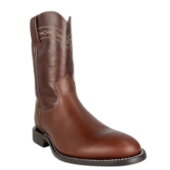Bota Texana Masculina Jácomo Bico Redondo Com Cano Pull Up Havana/Pull Up Havana Ref:0401-C