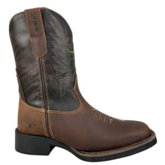 Bota Texana Masculina Os Moiadeiros Tabaco Ref:7014