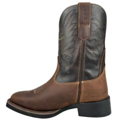 Bota Texana Masculina Os Moiadeiros Tabaco Ref:7014