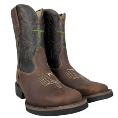 Bota Texana Masculina Os Moiadeiros Tabaco Ref:7014
