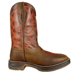 Bota Texana Masculina Red Dust Grazy Tabaco Fóssil Sela Solado Jump Ref:BAME=16