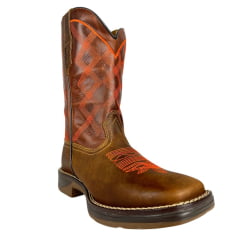 Bota Texana Masculina Red Dust Grazy Tabaco Fóssil Sela Solado Jump Ref:BAME=16