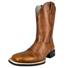 Bota Texana Masculina Vimar Boots Bico Quadrado Atlanta/Havana Sola Magnum- V00 Ref-:81363