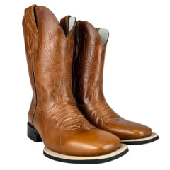 Bota Texana Masculina Vimar Boots Bico Quadrado Atlanta/Havana Sola Magnum- V00 Ref-:81363