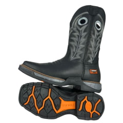 Bota Texana Masculina Vimar Crazy Horse Preto Tundra Ref:81388