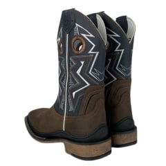 Bota Texana Masculina Vimar Marrom Escuro Solado Work - Ref. 81323