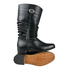 Bota Gaúcha Sanfonada Masculina - ADS - Preto - Ref.636