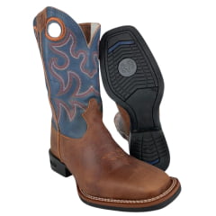 Bota Texana Masculina Durango Azul Marinho Ref: 120072G2P