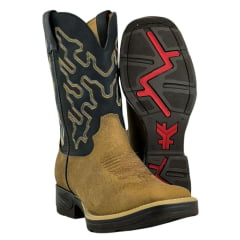 Bota Texana Masculina Goyazes Bufalo Ambar- Pit STop