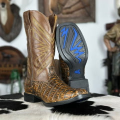 Bota Texana Masculina Goyazes Couro De Rabo De Jacaré Ref: BT-TX-MA-GO-0037