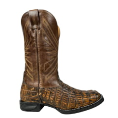 Bota Texana Masculina Goyazes Couro De Rabo De Jacaré Ref: BT-TX-MA-GO-0037