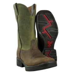 Bota Texana Masculina Goyazes Jump Dallas Tabaco Ref: 203058