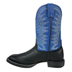 Bota Texana Masculina Goyazes - Preto/Azul Ref: 211502-CF