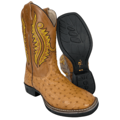 Bota Texana Masculina Strut Western Avestruz Ref. 011NEW