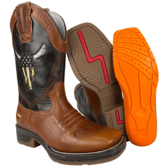 Bota Texana Masculina Vimar Café - Ref. 81338