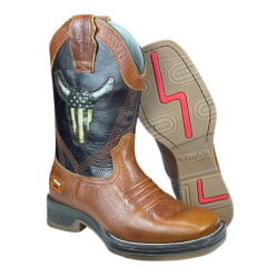 Bota Texana Masculina Vimar Café - Ref. 81338