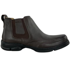 Botina Masculina Anatomic Gel Couro Floater Brown Cost Café Sola 360 Preta Vermelha REF:7891