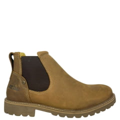 Botina Masculina Zebu Bico Redondo Couro Mustang Sela Ref:85020MS06