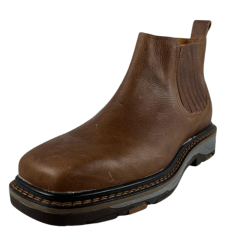 Botina Texana Masculina Goyazes Couro Bufalo Ambar Solado Work Ref 207405-CK