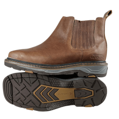 Botina Texana Masculina Goyazes Couro Bufalo Ambar Solado Work Ref 207405-CK