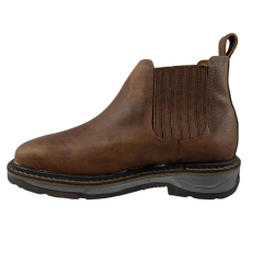 Botina Texana Masculina Goyazes Couro Bufalo Ambar Solado Work Ref 207405-CK