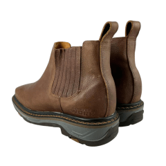 Botina Texana Masculina Goyazes Couro Bufalo Ambar Solado Work Ref 207405-CK