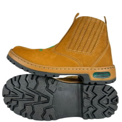 Botina Unissex Achete Bico Redondo Castor Bordado John Deere