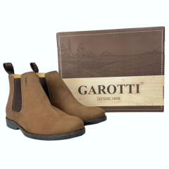 Botina Masculina Garotti Conforto C. Horse Capuccino Ref.: 200