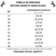 Botina Masculina Garotti Vira Francesa Latego Preta