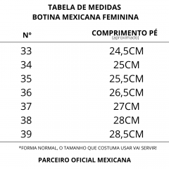 Botina Unissex Mexicana Couro Nobuck Ref 26-7300T