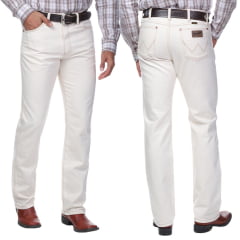 Calça Jeans Bege Masculina Wrangler 13M Western Cowboy Cut - Ref. 13MWZPW136UN