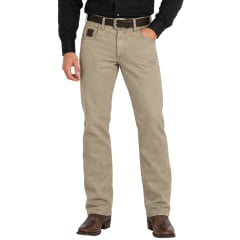 Calça Masculina Dock's Tradicional DW02 Amaciada Kaki Ref:104101