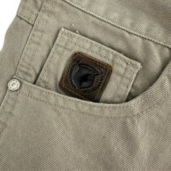Calça Masculina Dock's Tradicional DW02 Amaciada Kaki Ref:104101