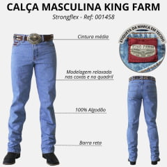 Calça Masculina King Farm Original Fit Red King Ref: 0000000000001