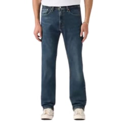 Calça Masculina Levi's 505 Regular Stretch Lavagem Média Ref: 005052141