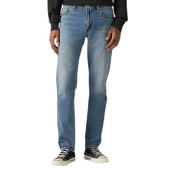 Calça Masculina Levi's 511 Slim Com Strech Lavagem Média Ref:045116323