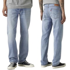 Calça Masculina Levi's 514 Straight Lavagem Clara Ref: 005141965