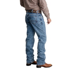 Calça Masculina Texas Farm Style Two Hard Jeans Azul manchado Ref:PDM002