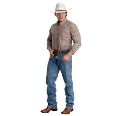 Calça Masculina Texas Farm Style Two Hard Jeans Azul manchado Ref:PDM002