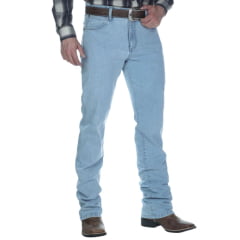 Calça Masculina Wrangler 36M Slim Fit Cowboy Cut Lavagem Clara Ref:36MACDS36