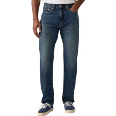 Calça Masculina Levi's 505 Regular Stretch Lavagem Escura - REF:005053281